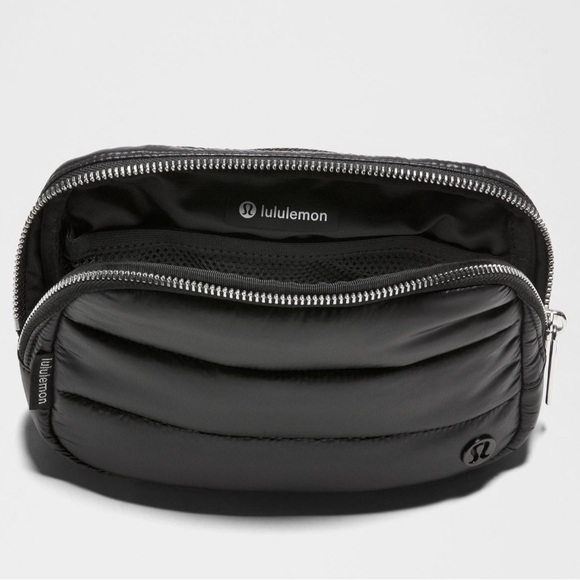 lululemon athletica bags everywhere belt bag large 1l wunder puff 🆕 LULULEMON ATHLETICA Everywhere Belt Bag Wunder Puff Shine Black 1L NWT
